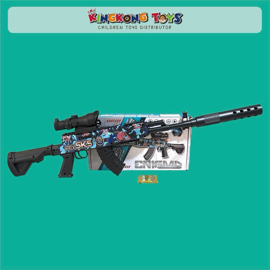 MAINAN PISTOL SENAPAN PELURU GEL 8112 MANUAL / WATER GUN CRYSTAL BULLET MANUAL