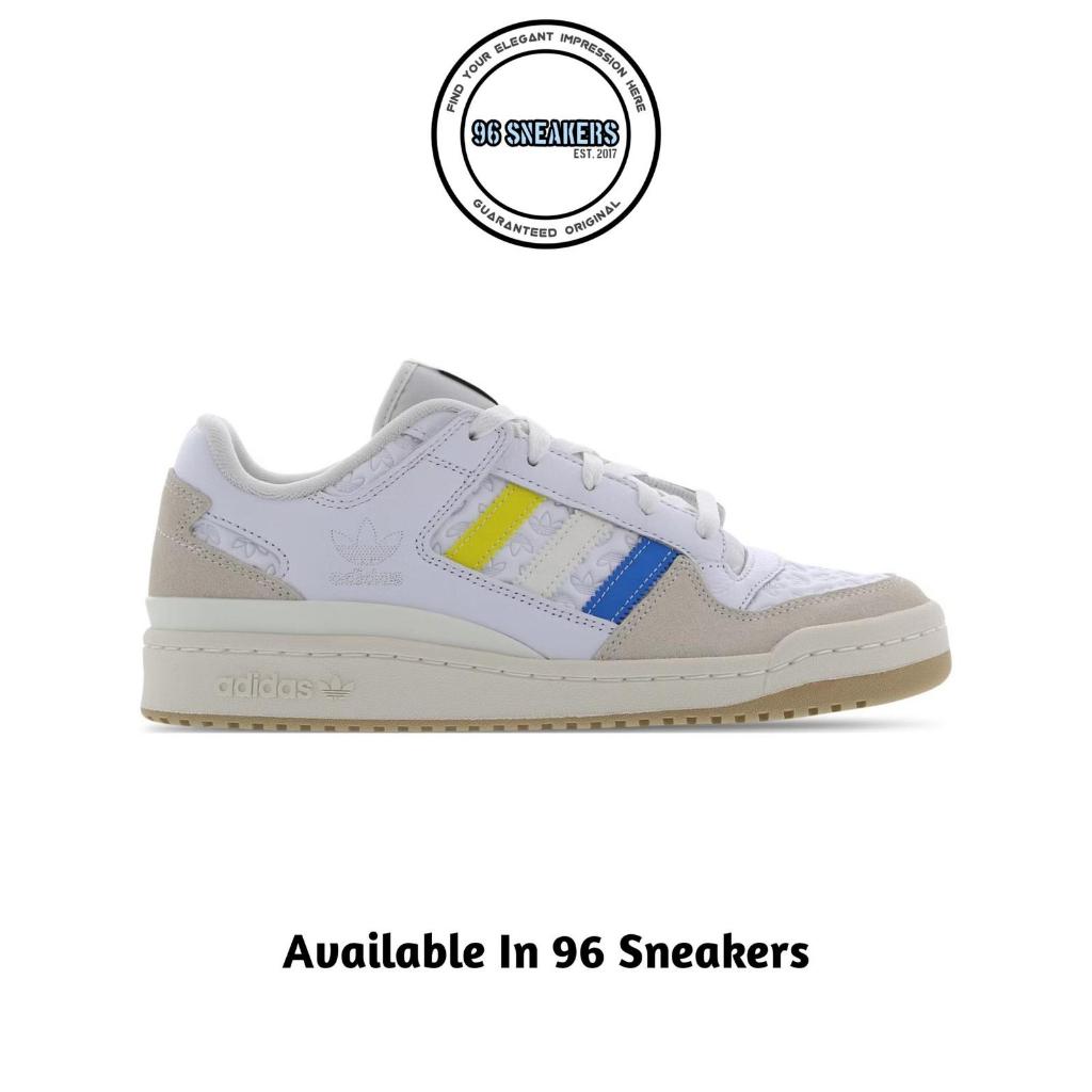 Sepatu Sneakers Pria Adidas Forum Low Patchwork Yellow Blue White (ID7962) ORIGINAL