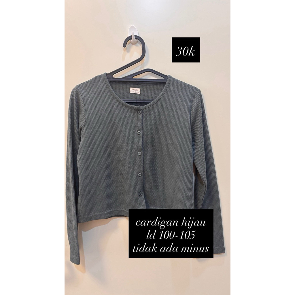 CARDIGAN HIJAU