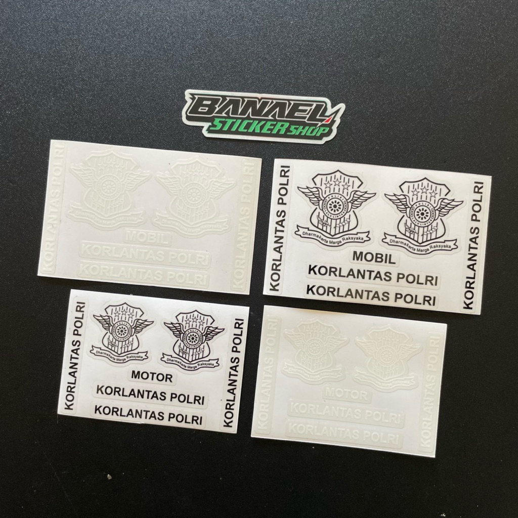 Sticker Stiker Plat Nomor Korlantas Princutt Transparant