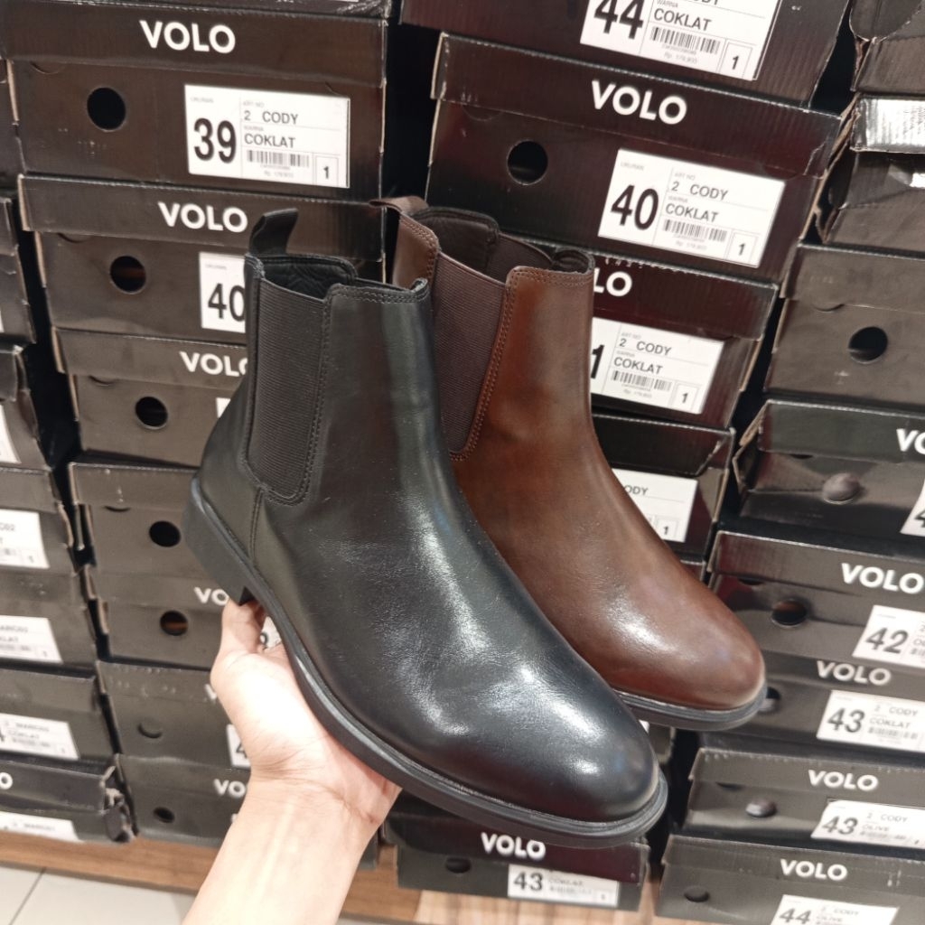 SEPATU FORMAL BOOT PRIA BRAND ZES ORIGINAL