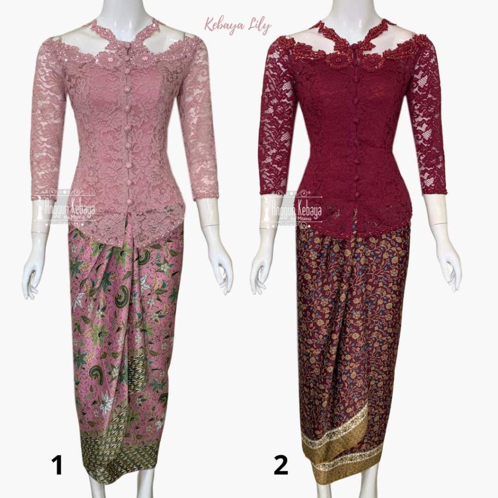 ANGGUN KEBAYA - Kebaya Lily | Kebaya Remaja | Kebaya Wisuda | Kebaya Modern | Kebaya Brokat Premium 
