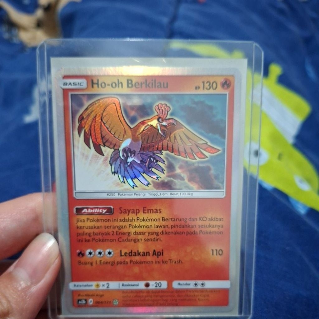 Kartu Pokemon Ho-oh Berkilau #004