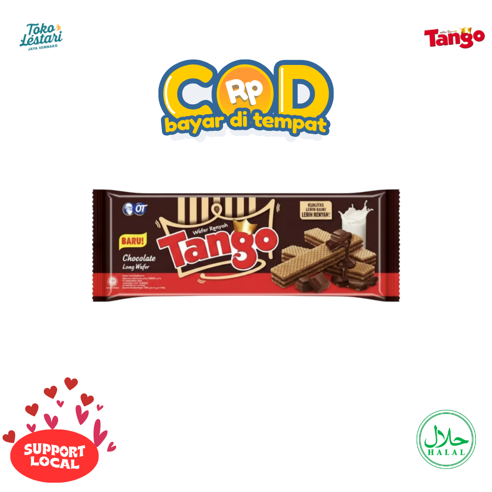 Tango Wafer Vanilla Milk/Cokelat Can 100 Gram / 240 Gram , Wafello All Varian, Nabati All Varian