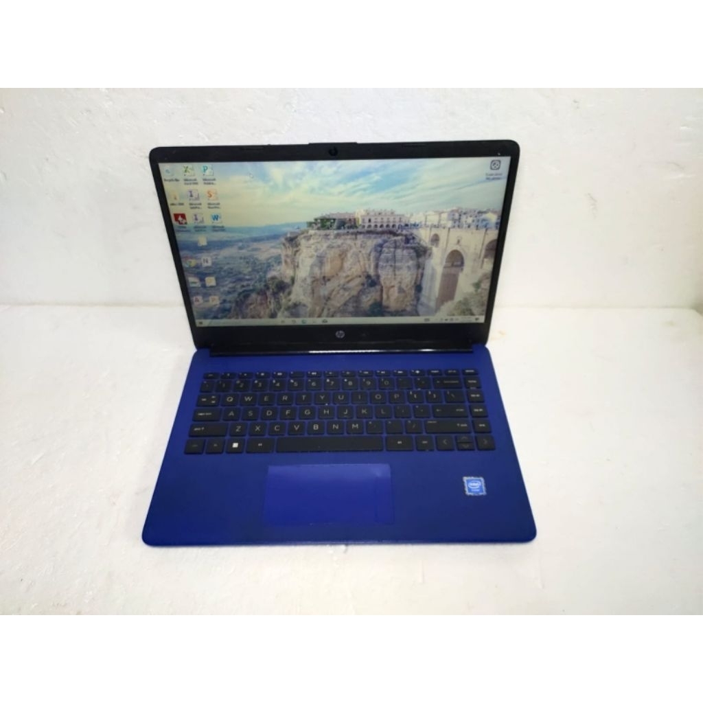 B43 Laptop HP 14-dq005dx intel Celeron-N4120 emmc 64GB+sd card 64GB murah meriah
