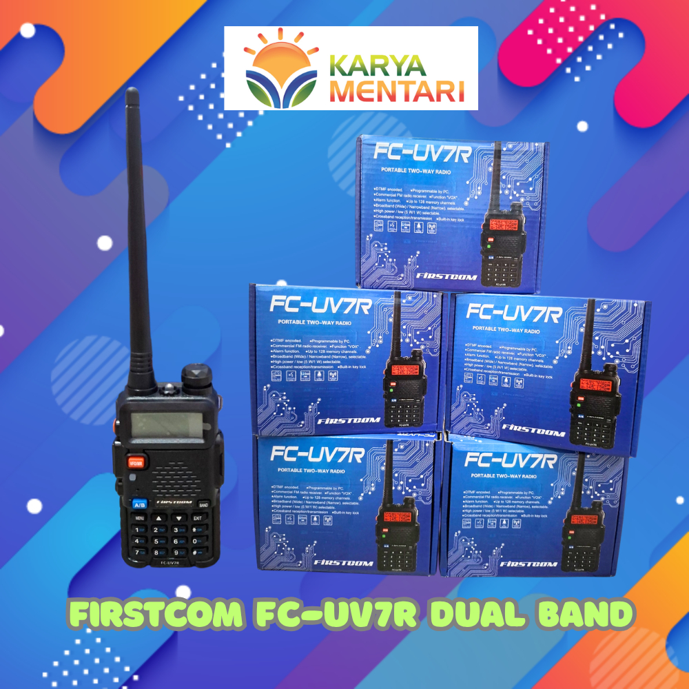 Handy Talky Firstcom FC - UV7R Dual band VHF UHF HT Firstcom