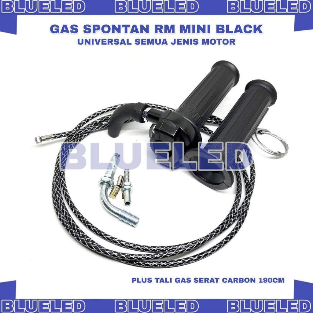 HANDLE GAS MOTOR SELONGSONG GAS KONTAN SLONSONG GAS SPONTAN BODY BLACK THAILAND + TALI KABEL GAS SER