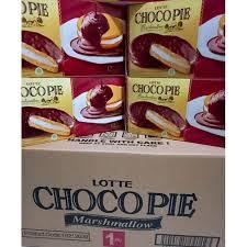 LOTTE CHOCO PIE Marshmallow - ( HARGA 1 DUS ISI 8 BOX )