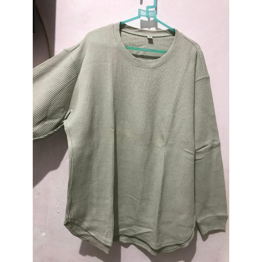 preloved uniqlo bahan waffle