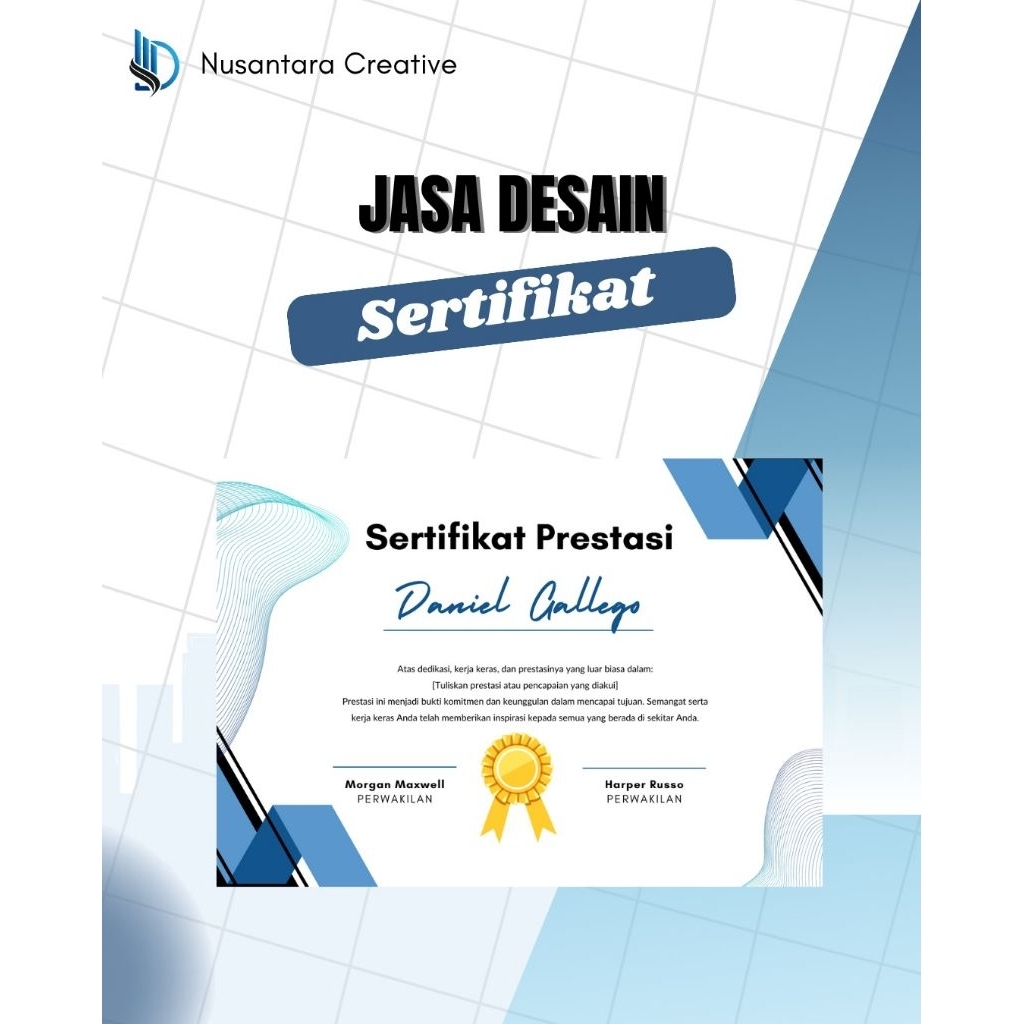 Jasa Desain Sertifikat