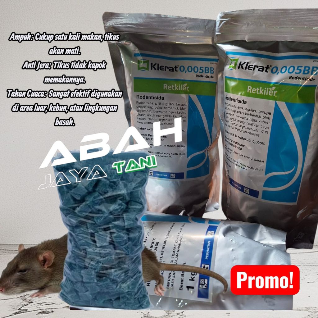AMPUH KLERAT RODENTISIDA RACUN TIKUS