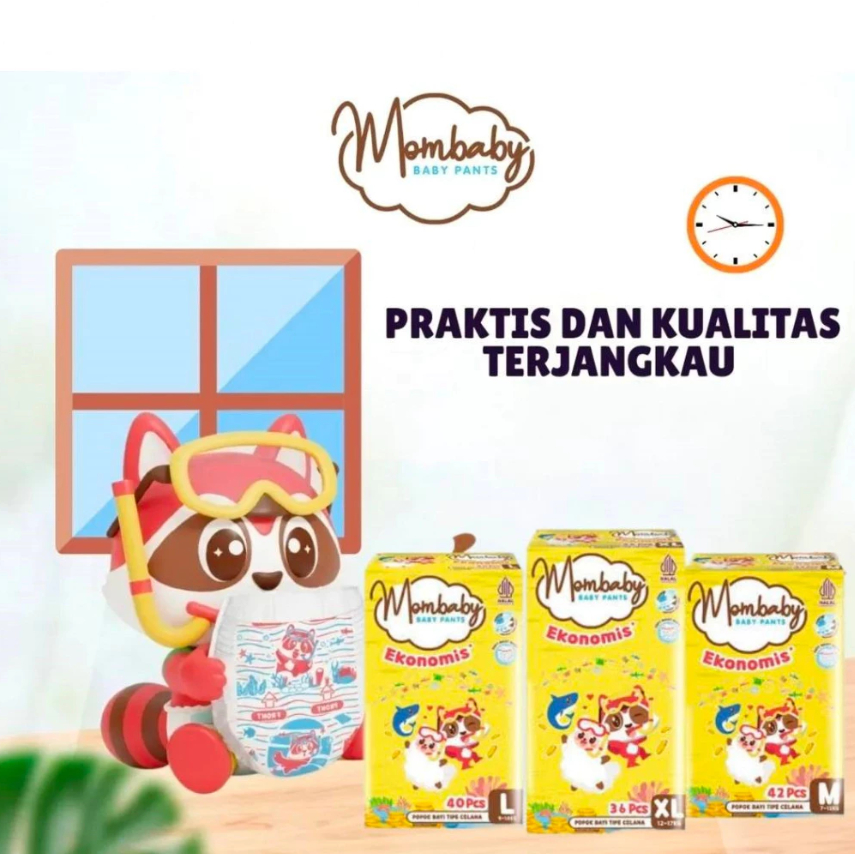Pampers Bayi MomBaby Ekonomis Jumbo / Popok Bayi MomBaby Ekonomis Jumbo / Pampers MomBaby Ekonomis M