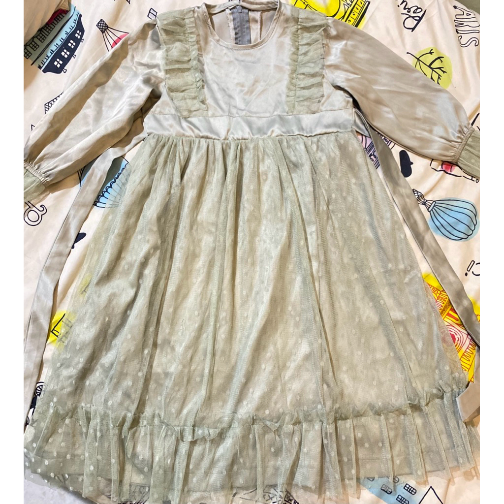 preloved gamis tutu anak 3-5 tahun