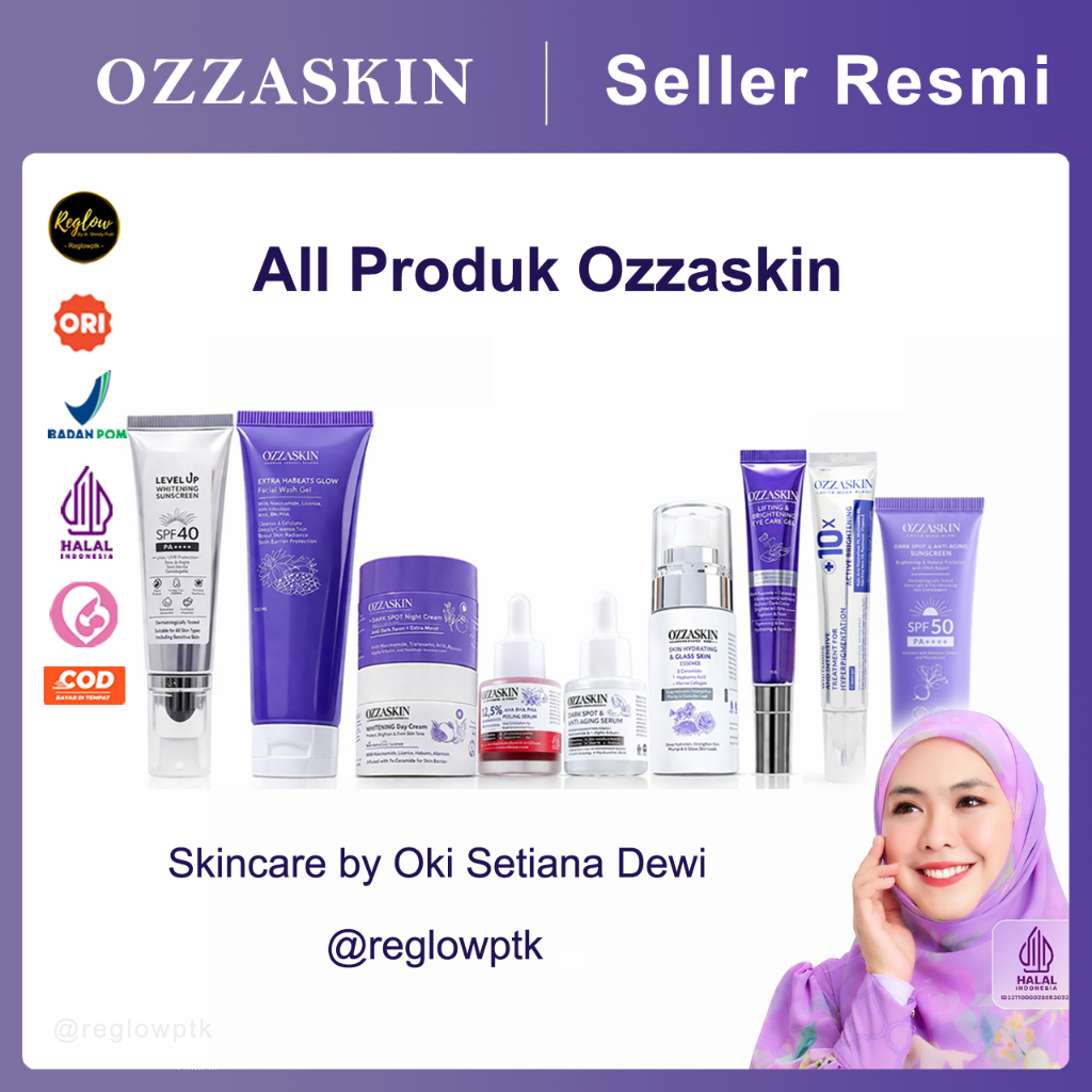 All Produk Ozzaskin Skincare Perawatan Wajah Ozzaskin