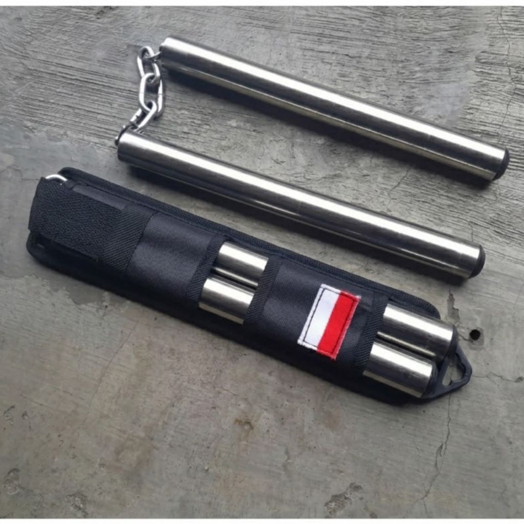 Doble stick nunchaku pipa stainless