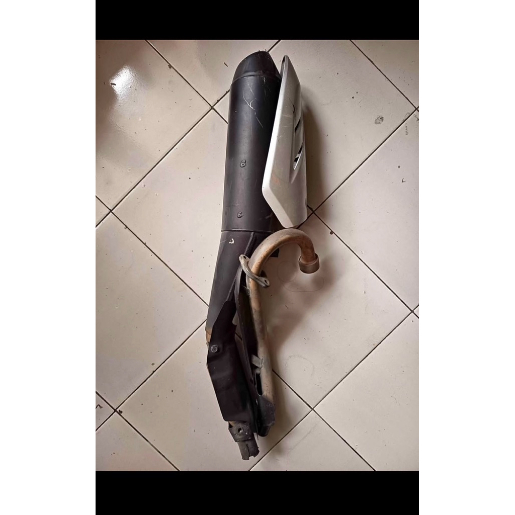 knalpot ori crf 150L copotan fulset