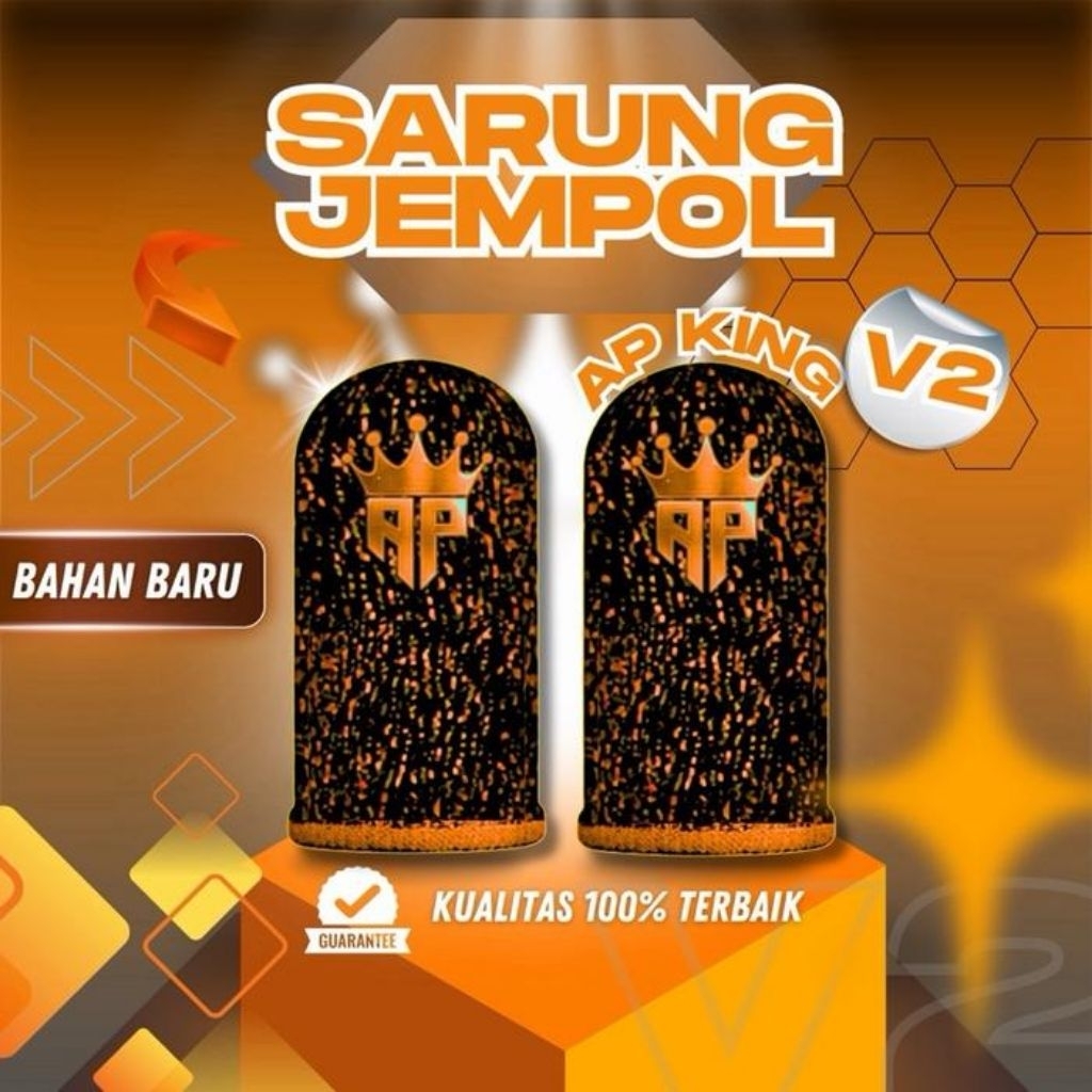 Sarung Jempol Gaming AP King V2 gratis diamond- Responsif & Sensitif untuk Free Fire & Mobile Legend