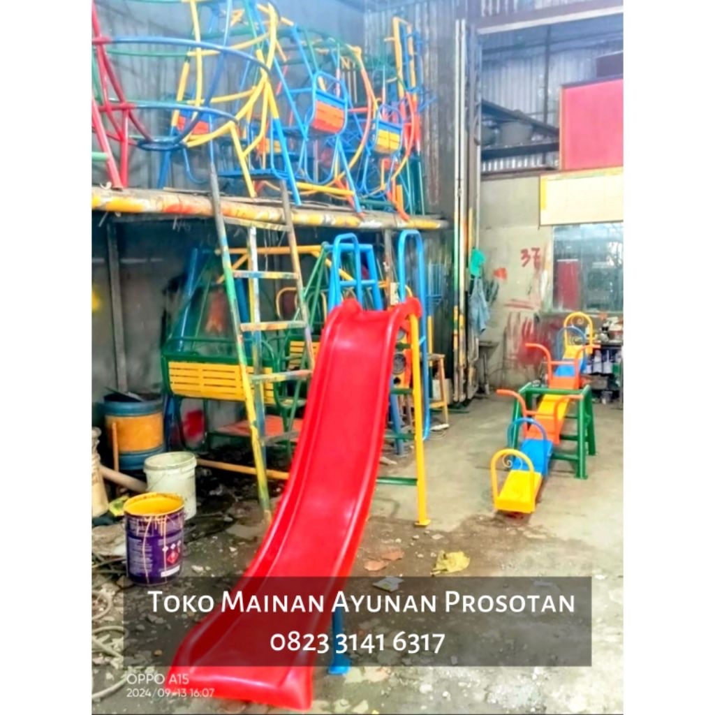 Jungkat - Jungkit - Jungkitan - Spring Rider - Playground Jungkat Jungkit - Playground Jungkitan - M