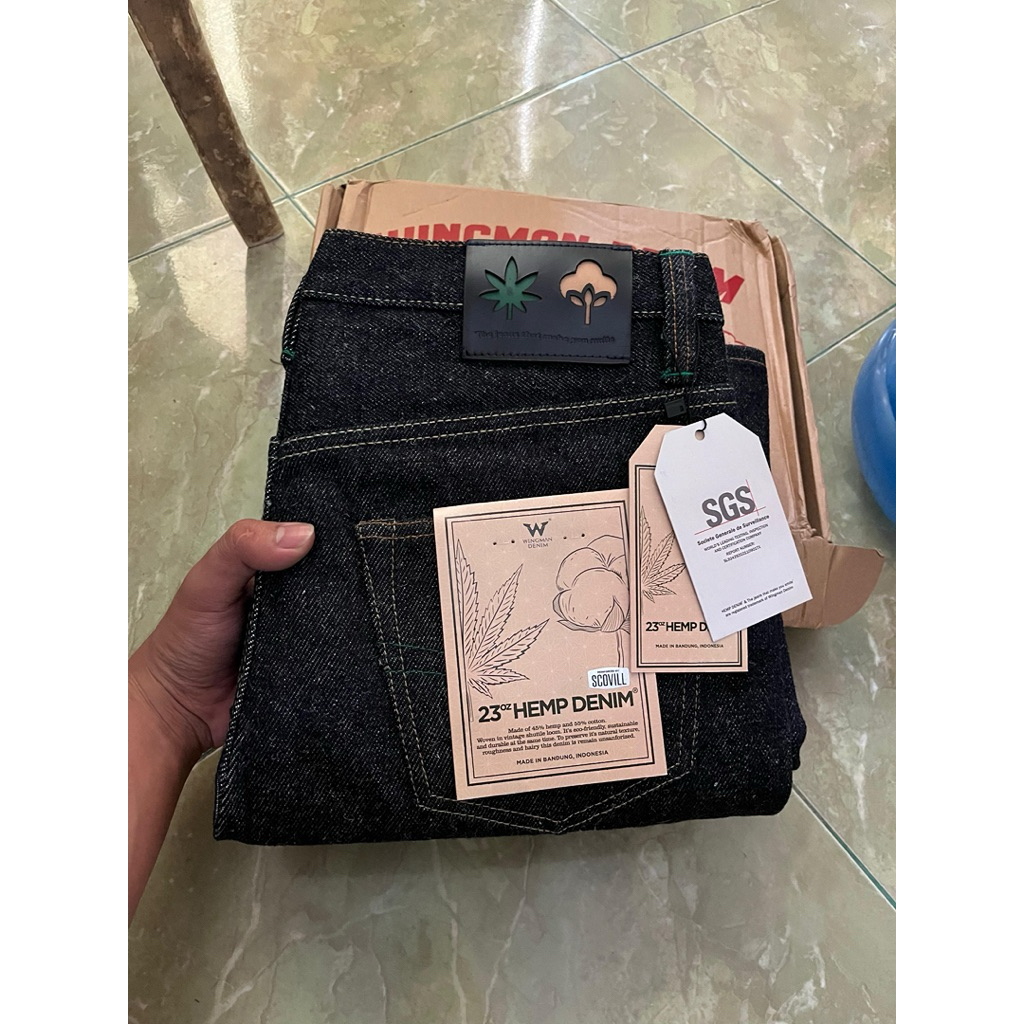 wingman denim-hemp denim 23oz size 34