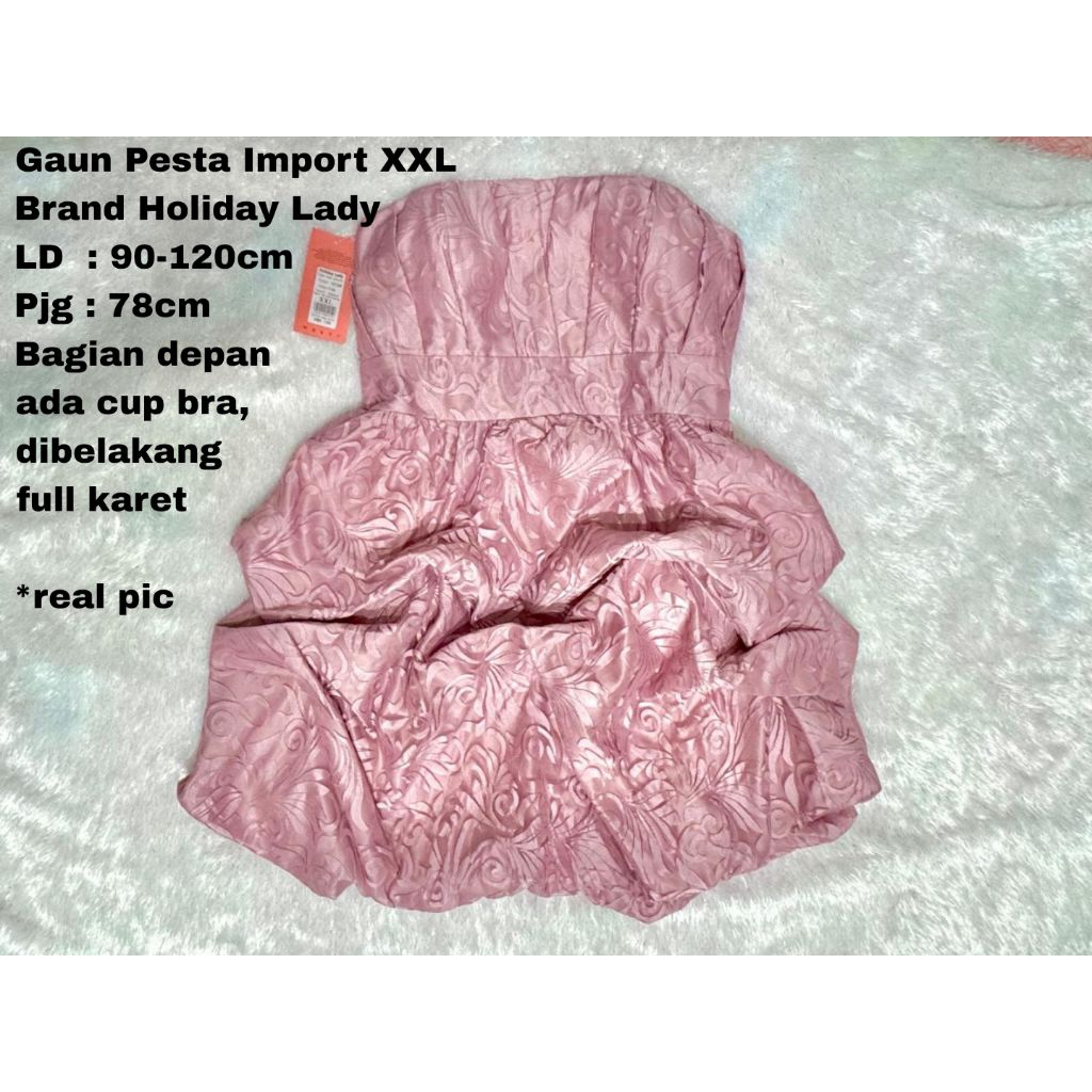 Gaun dress pesta jumbo BIGSiZE LD120