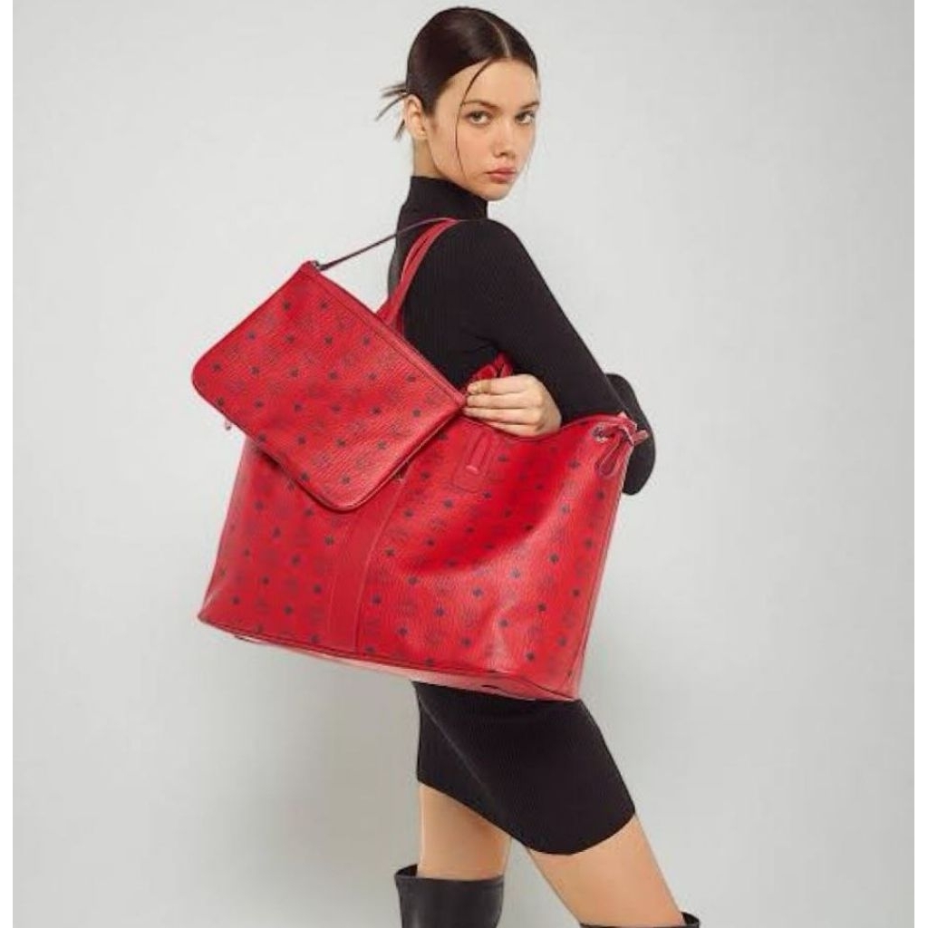 MCM REVERSIBLE LIZ SHOPPER LARGE ROT