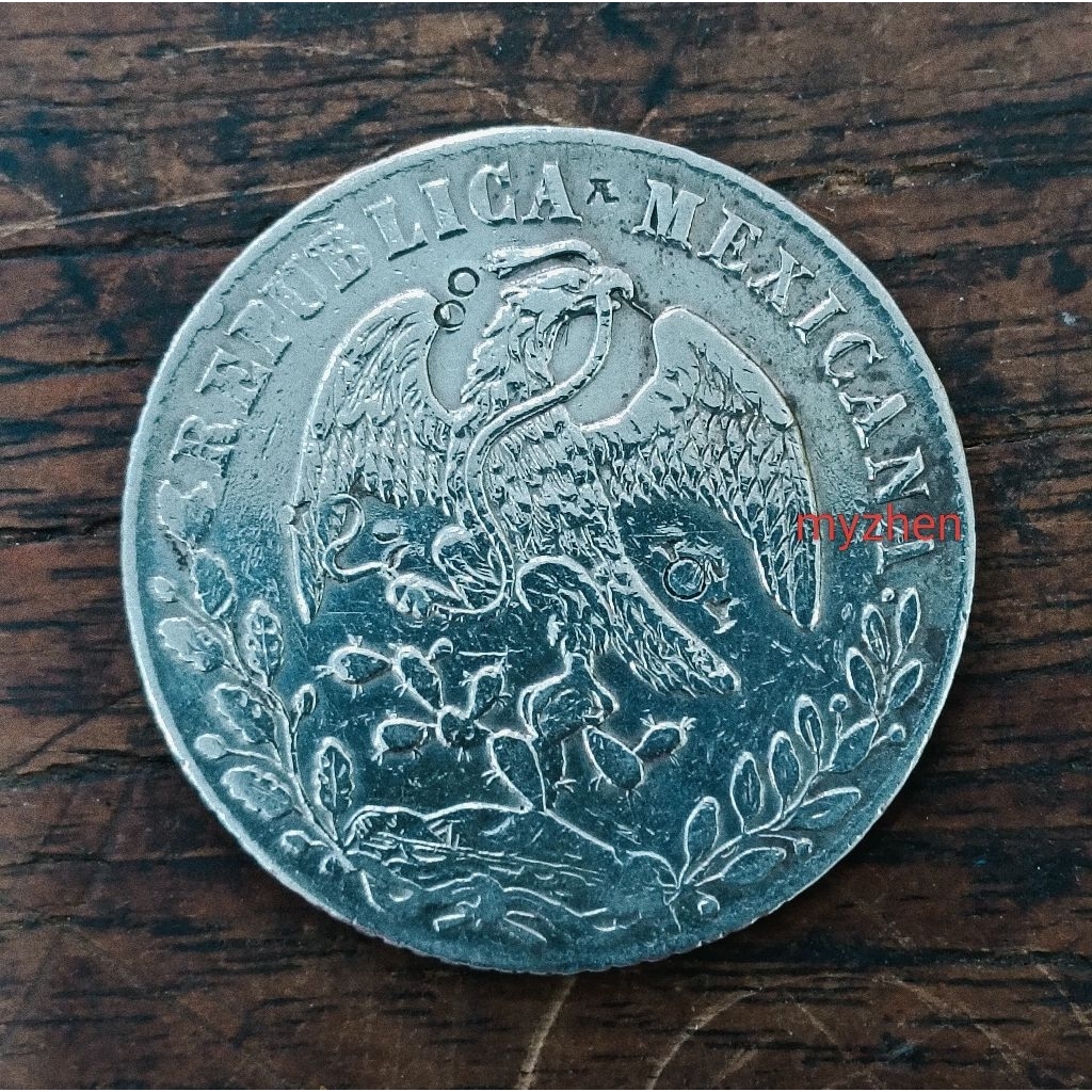 (U)Koin perak Mexicana 1878 ori
