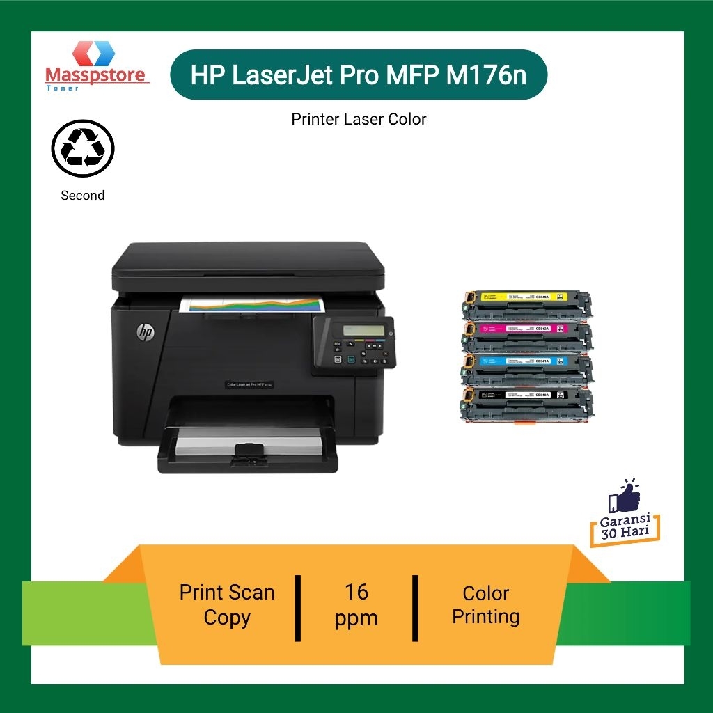 mesin foto copy Hp Laserjet M176n Color siap pakai