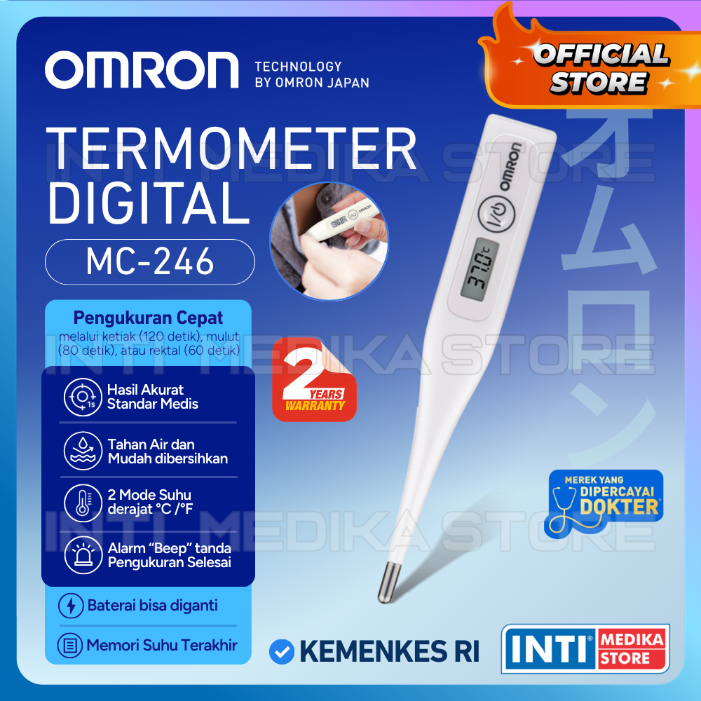 OMRON - Termometer Digital MC 246 | Termometer Omron | Thermometer