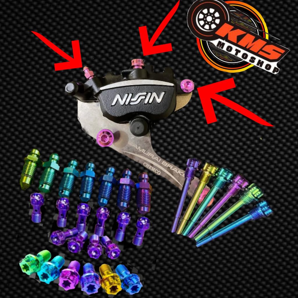 baut kaliper Nissin samurai Titani tojosan kampas rem Nissin samurai Titan gr5