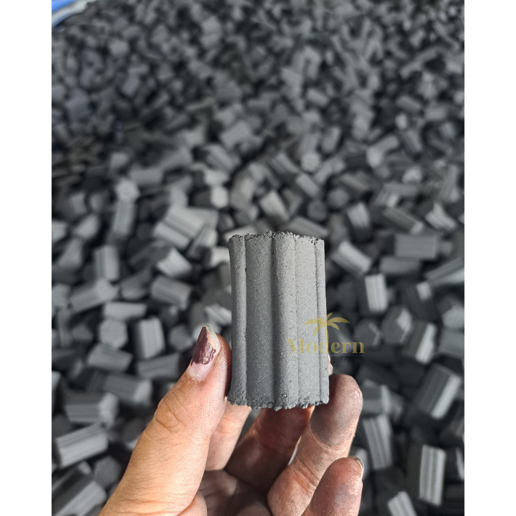 ARANG BATOK HEXAFLOWER 3 X 5CM // FULL ARANG BATOK KELAPA // SPEK EKSPOR // ASH MAX 3%