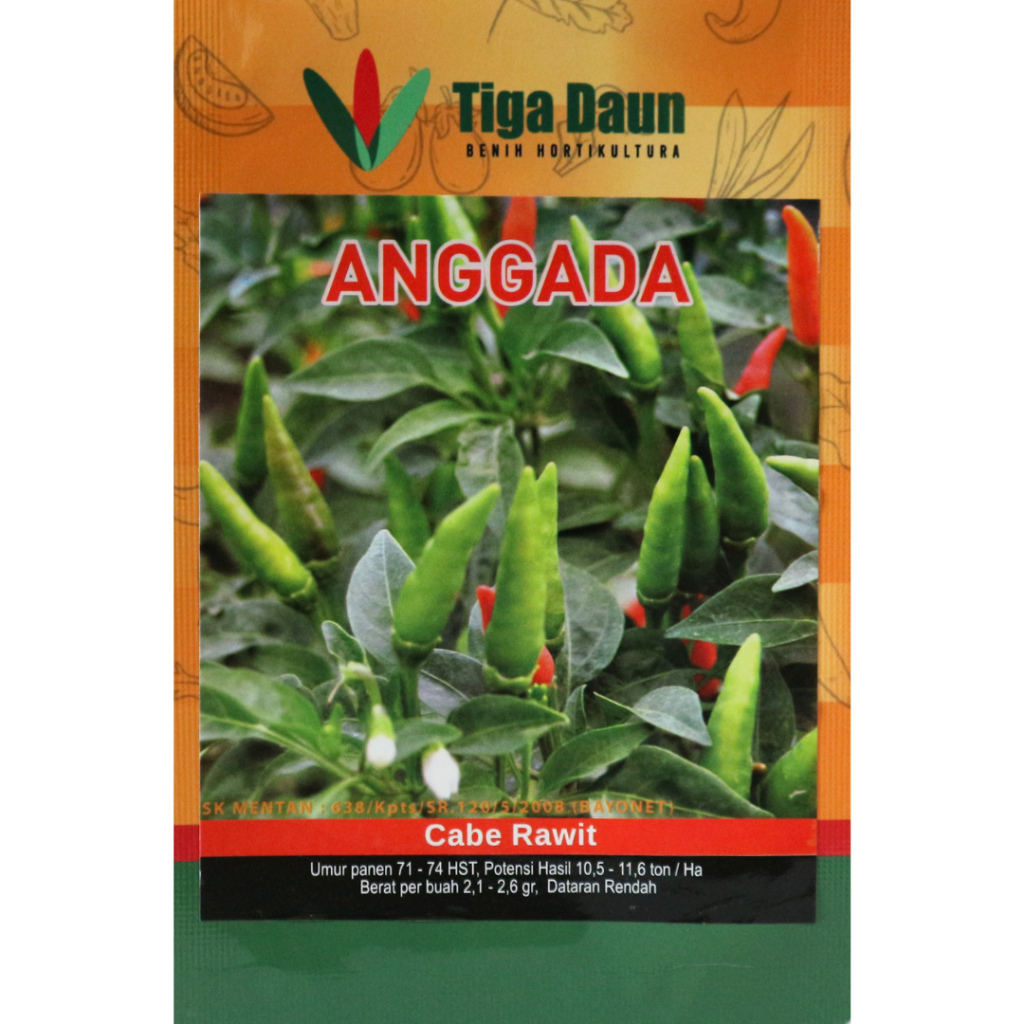 Cabe Rawit Anggada Benih Cabe Rawit Hijau Tegak 10gr