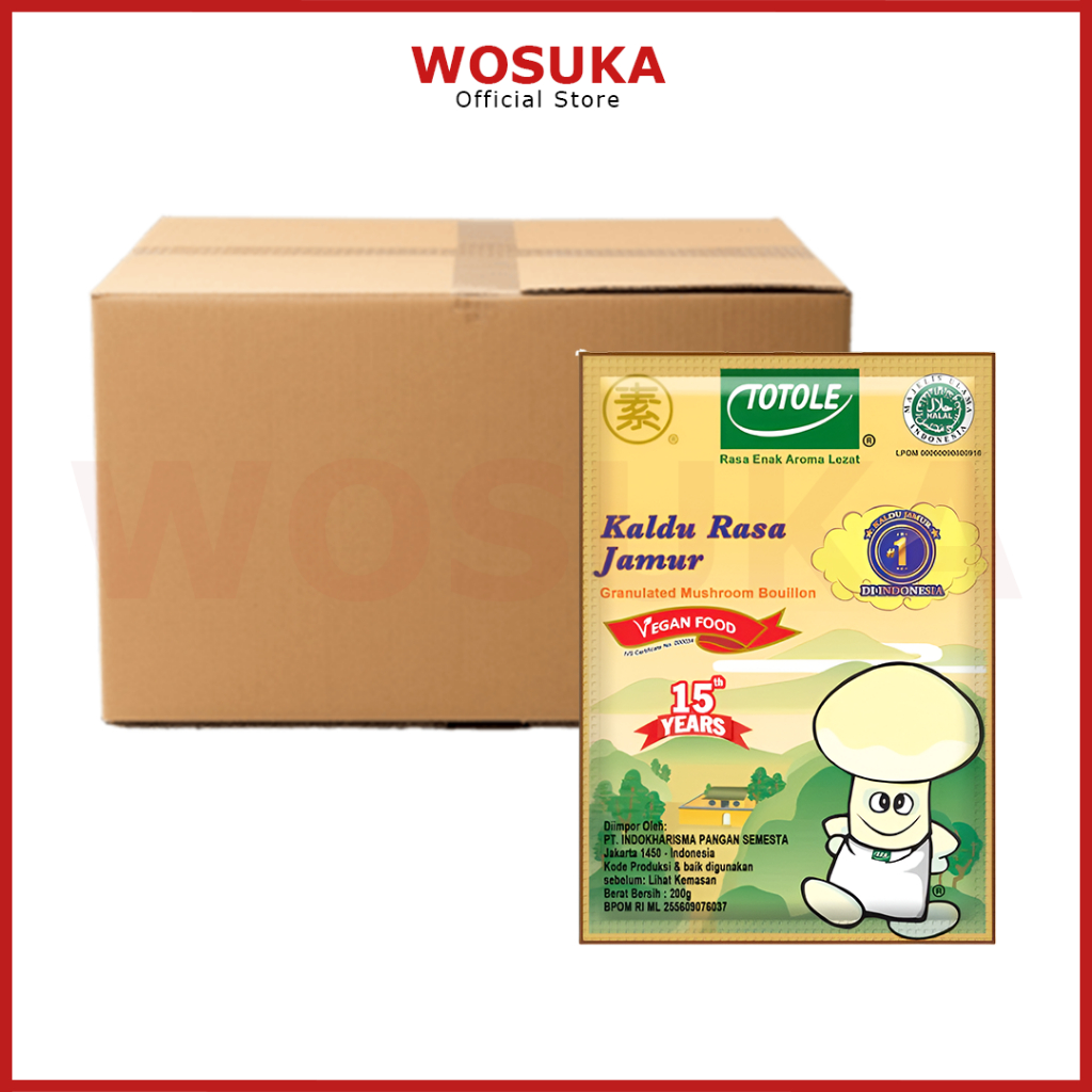 CTN - TOTOLE Kaldu Rasa Jamur 200gr 1 Dus | 1 Dus TOTOLE Kaldu Rasa Jamur 200 gr | TOTOLE Mushroom B