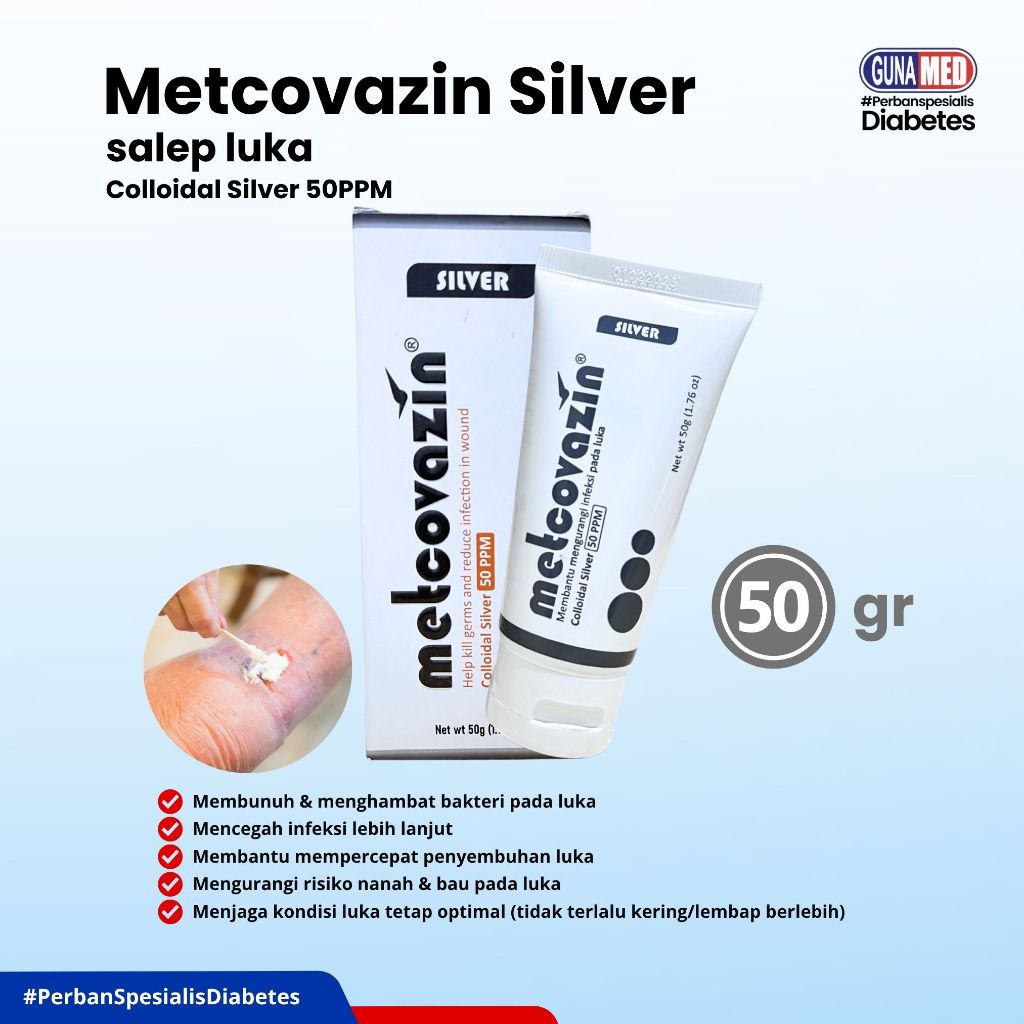 Salep Metcovazin Silver 50gr / Salep Luka / Salep Metcovazin Silver Original
