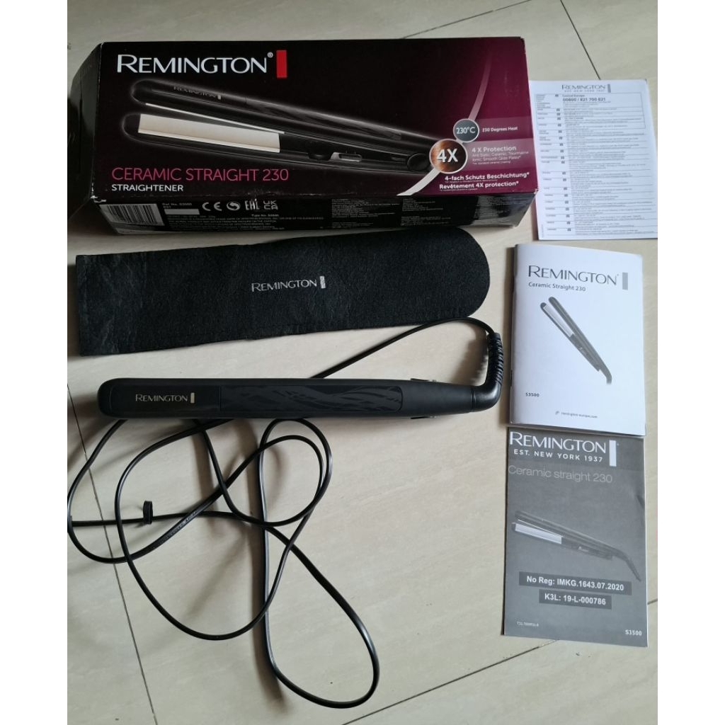 REMINGTON CERAMIC STRAIGHT 230. Tipe S3500 (preloved)