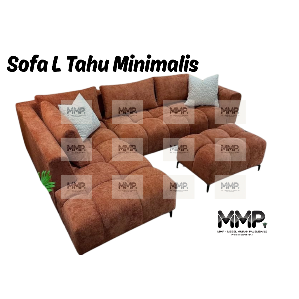 Sofa L Tahu Minimalis | Sofa L Minimalis Murah Palembang