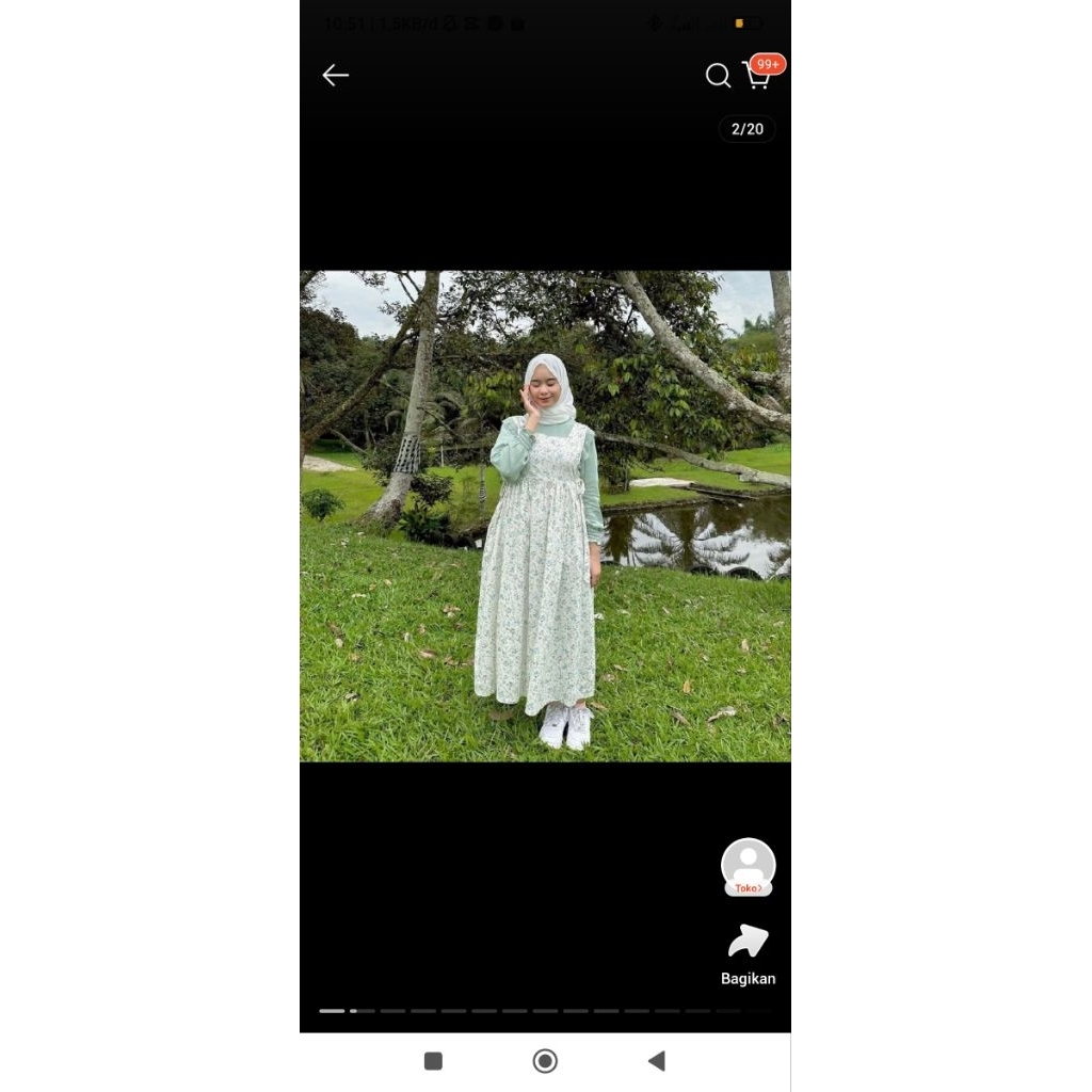 haraskirt himari dress tunik vintage korean style
