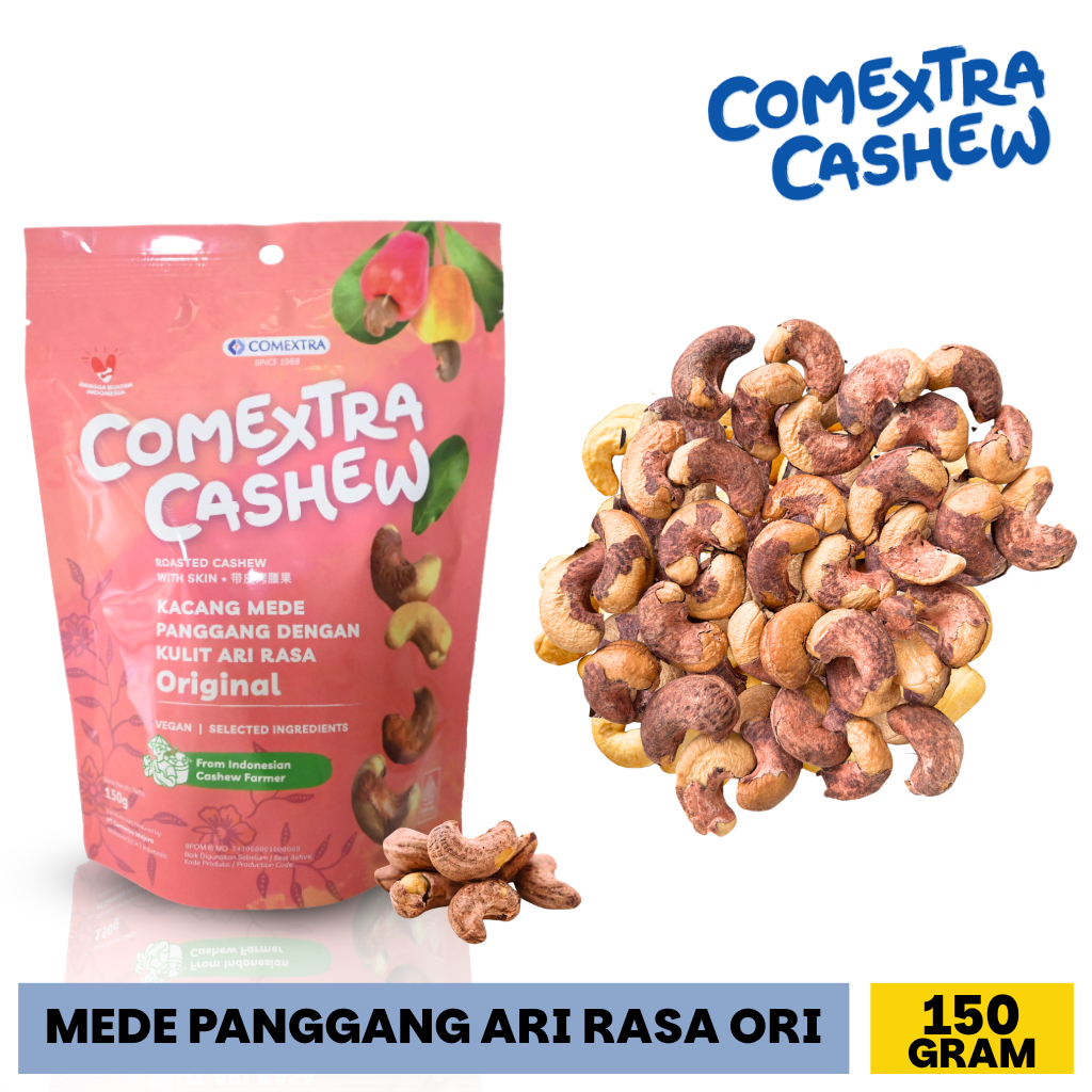 Kacang Mede Comextra Panggang Kulit Ari / Roasted Cashew Skin