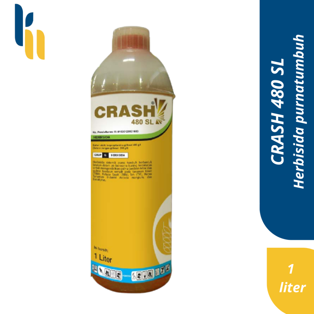 Herbisida Crash 480SL 1LT Efektif Gulma Berdaun Lebar