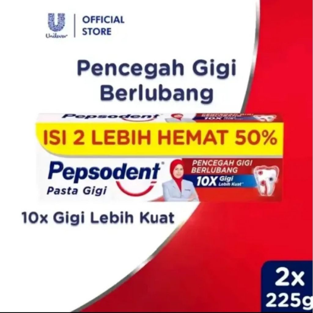 pepsodent 225gr isi 2