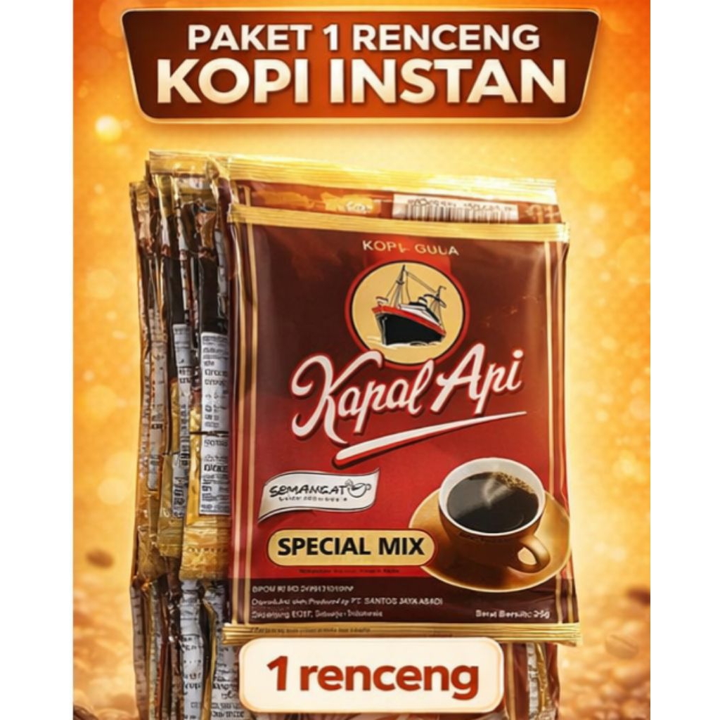 Kopi Kapal Api Mix 1 Renceng
