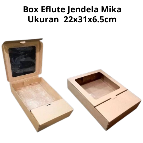 Box Craft Sekat Jendela Mika Ukuran 22x31x6.5cm Box Catering