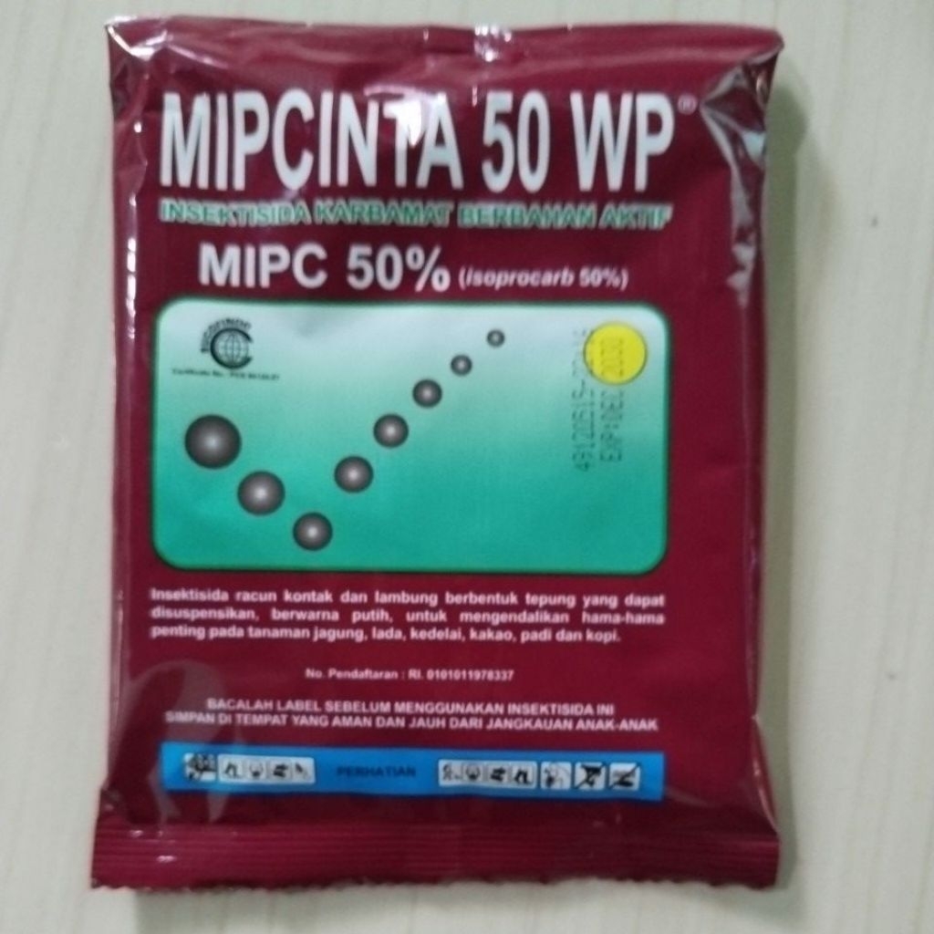 MIPCINTA 50 WP 100 gram Obat hama semut yang mengganggu dirumah, hama Belalang dan kutu daun, pada t