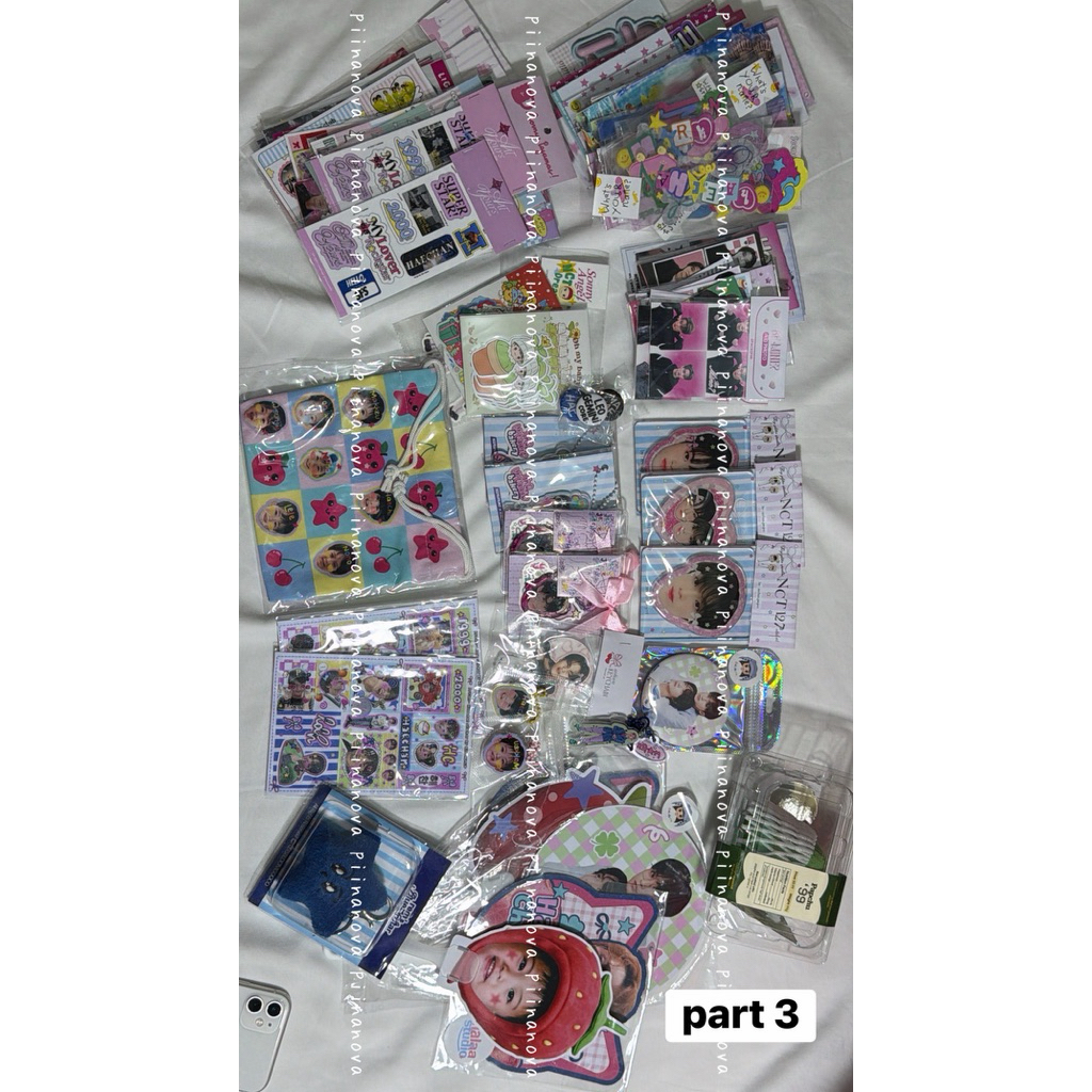 [PRELOVED min beli 2 pcs] PART 3 aab fanmade nct 127 dream mark haechan mahae sticker name