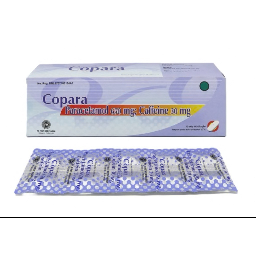 COPARA - Paracetamol 650 mg & Caffeine 30 mg