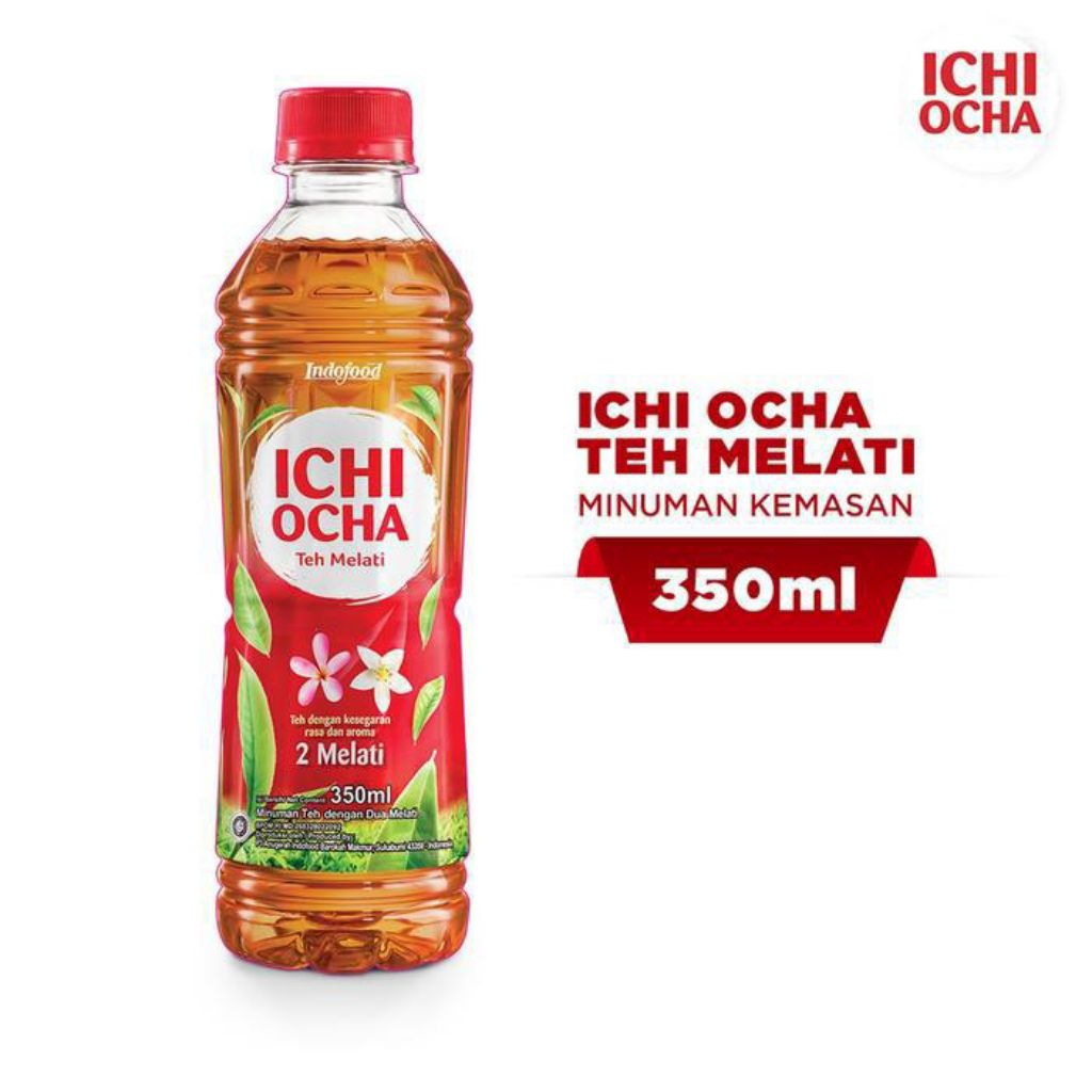 Teh Ichi Ocha Melati 350 ml 1 Dus Isi 24 Botol