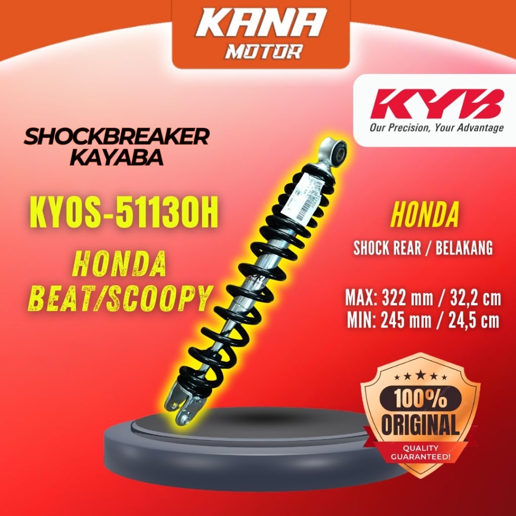 SHOCKBREAKER KAYABA BEAT SCOOPY BELAKANG KYOS 51130H BEAT SCOOPY ORIGINAL