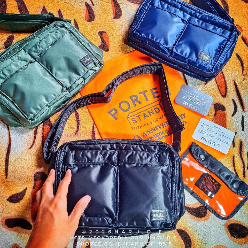 Porter Tanker Yoshida Sling Bag M Hitam New Version
