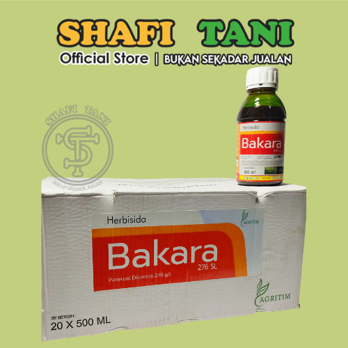 HERBISIDA BAKARA 490L  500ML 1 Dus (20) - isopropilamina glifosat 490 G/L bahan aktif sama dengan ro