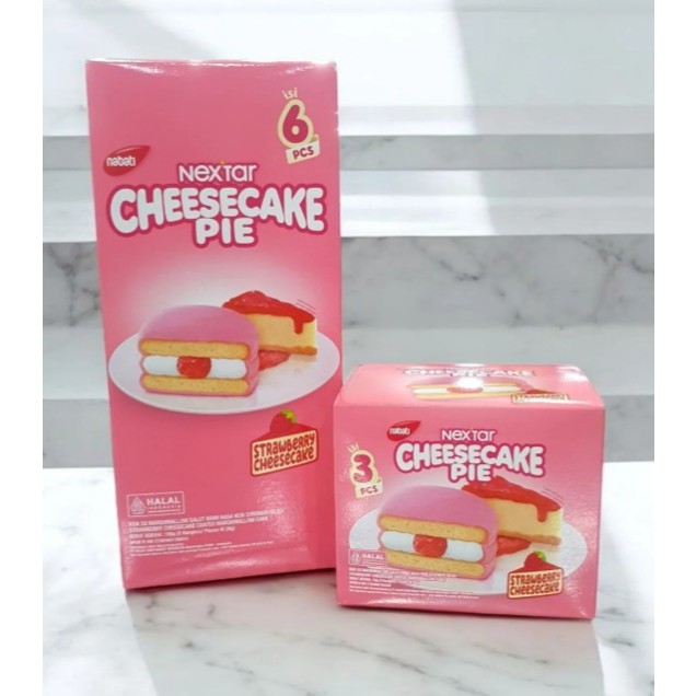 Nextar Cheesecake Pie Strawberry Cheesecake - Pie Keju Strawberry