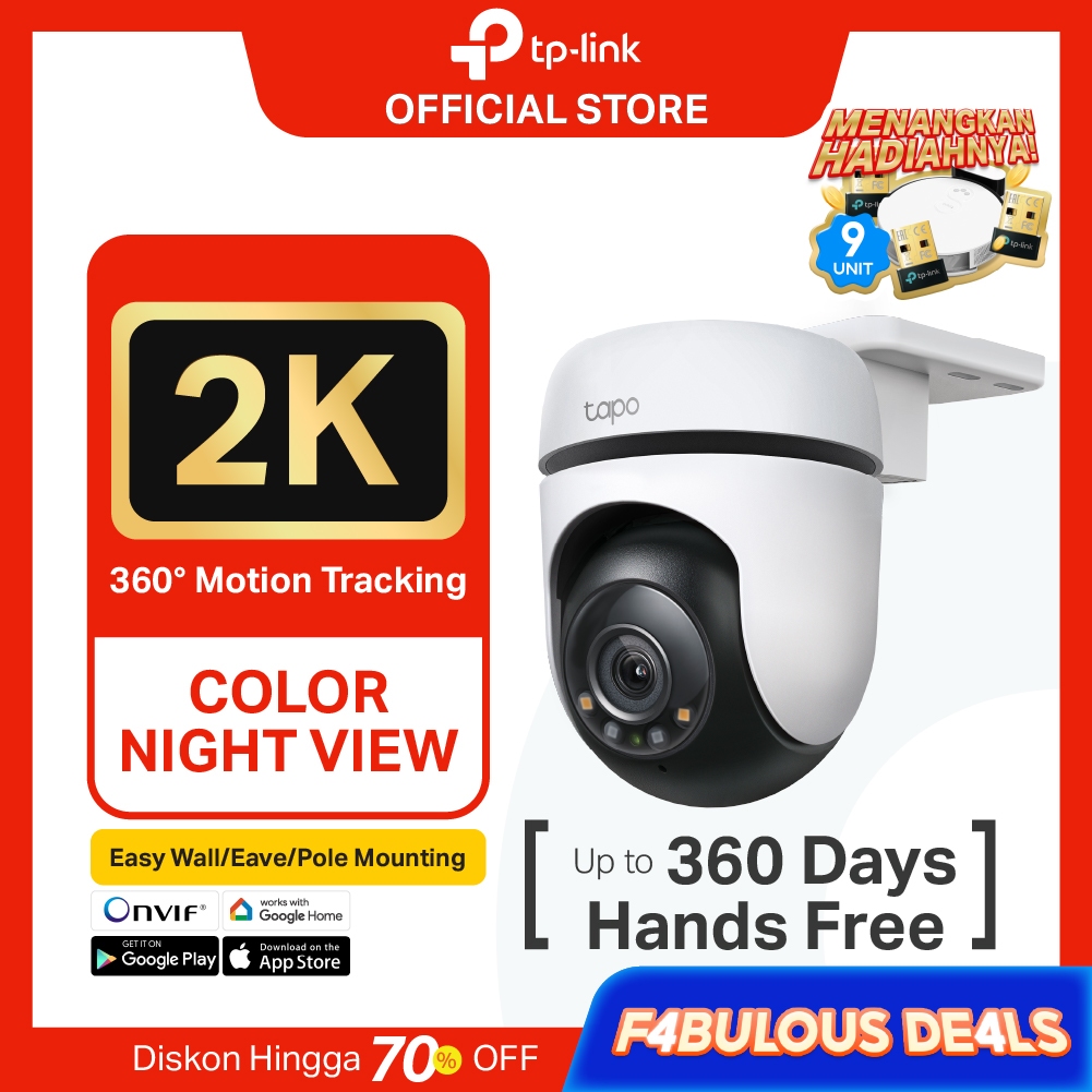 TP-Link Tapo C500 C510W C520WS | 1080P Kamera CCTV Outdoor | PTZ IP WiFi Camera | 2MP | IP65 Waterpr
